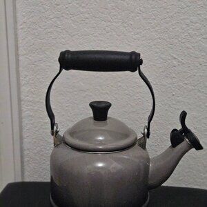 LeCreuset tea kettle, smokey gray